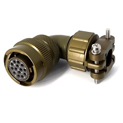 MSW08E12-14S-SR by Milspecwest, LLC - RIGHT ANGLE CABLE PLUG, WITH STR
