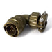 MSW08E12-3P-SR by Milspecwest, LLC - RIGHT ANGLE CABLE PLUG, WITH STR