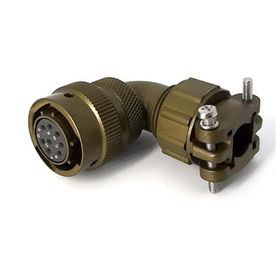 MSW08E12-8S-SR by Milspecwest, LLC - RIGHT ANGLE CABLE PLUG, WITH STR