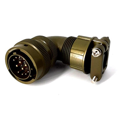 MSW08E14-12P-SR by Milspecwest, LLC - RIGHT ANGLE CABLE PLUG, WITH STR