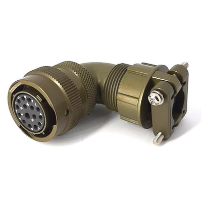 MSW08E14-15S-SR by Milspecwest, LLC - RIGHT ANGLE CABLE PLUG, WITH STR