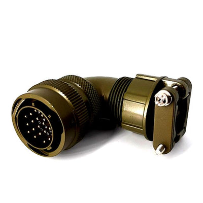 MSW08E14-18P-SR by Milspecwest, LLC - RIGHT ANGLE CABLE PLUG, WITH STR