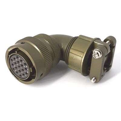 MSW08E14-19S-SR by Milspecwest, LLC - RIGHT ANGLE CABLE PLUG, WITH STR