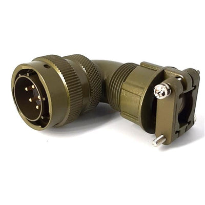 MSW08E14-5P-SR by Milspecwest, LLC - RIGHT ANGLE CABLE PLUG, WITH STR