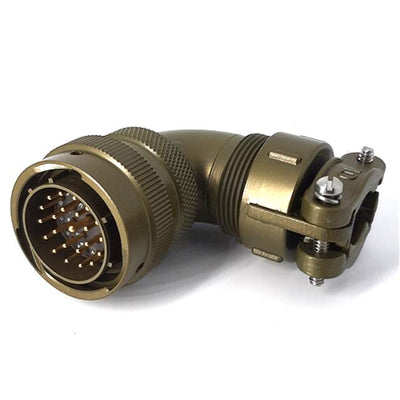 MSW08E16-23P-SR by Milspecwest, LLC - RIGHT ANGLE CABLE PLUG, WITH STR