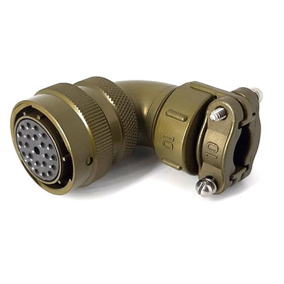 MSW08E16-23S-SR by Milspecwest, LLC - RIGHT ANGLE CABLE PLUG, WITH STR