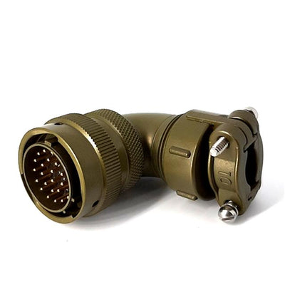MSW08E16-26P-SR by Milspecwest, LLC - RIGHT ANGLE CABLE PLUG, WITH STR