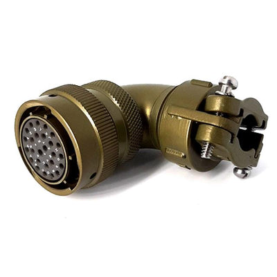MSW08E16-26S-SR by Milspecwest, LLC - RIGHT ANGLE CABLE PLUG, WITH STR
