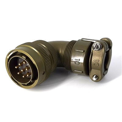 MSW08E16-8P-SR by Milspecwest, LLC - RIGHT ANGLE CABLE PLUG, WITH STR