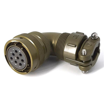 MSW08E16-8S-SR by Milspecwest, LLC - RIGHT ANGLE CABLE PLUG, WITH STR