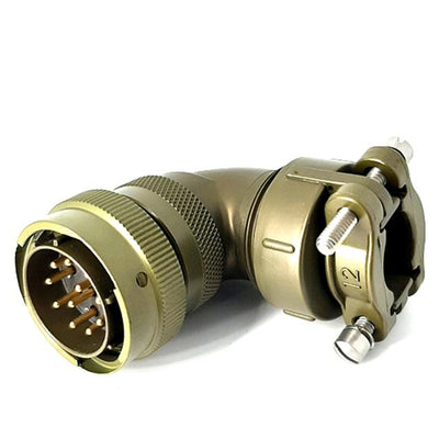 MSW08E18-11P-SR by Milspecwest, LLC - RIGHT ANGLE CABLE PLUG, WITH STR