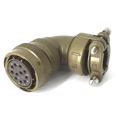 MSW08E18-11S-SR by Milspecwest, LLC - RIGHT ANGLE CABLE PLUG, WITH STR