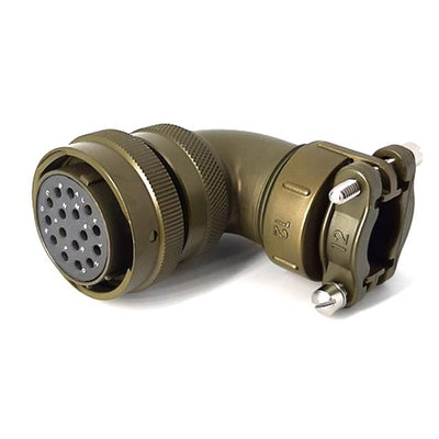 MSW08E20-16S-SR by Milspecwest, LLC - RIGHT ANGLE CABLE PLUG, WITH STR