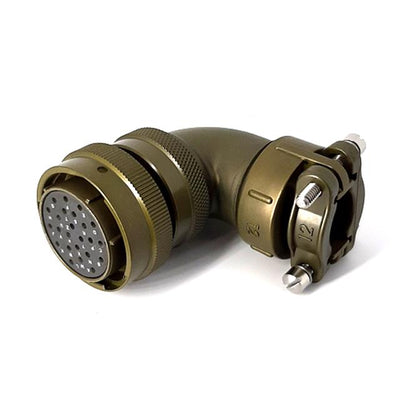MSW08E20-24S-SR by Milspecwest, LLC - RIGHT ANGLE CABLE PLUG, WITH STR