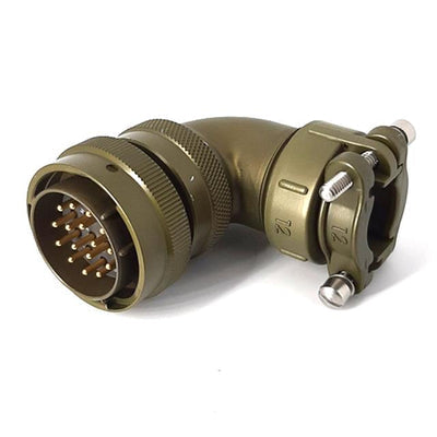 MSW08E20-39P-SR by Milspecwest, LLC - RIGHT ANGLE CABLE PLUG, WITH STR