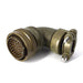 MSW08E20-41P-SR by Milspecwest, LLC - RIGHT ANGLE CABLE PLUG, WITH STR