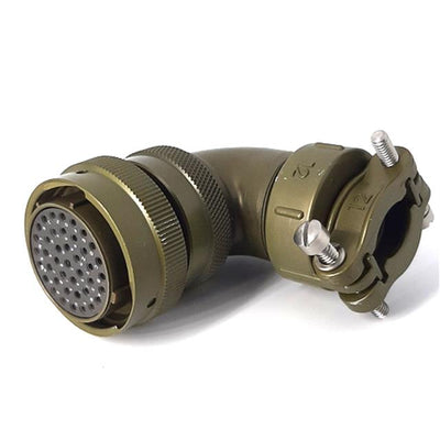 MSW08E20-41S-SR by Milspecwest, LLC - RIGHT ANGLE CABLE PLUG, WITH STR