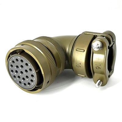 MSW08E22-21S-SR by Milspecwest, LLC - RIGHT ANGLE CABLE PLUG, WITH STR