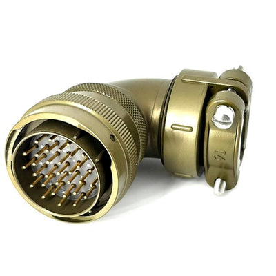 MSW08E22-32P-SR by Milspecwest, LLC - RIGHT ANGLE CABLE PLUG, WITH STR