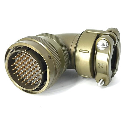 MSW08E22-55P-SR by Milspecwest, LLC - RIGHT ANGLE CABLE PLUG, WITH STR