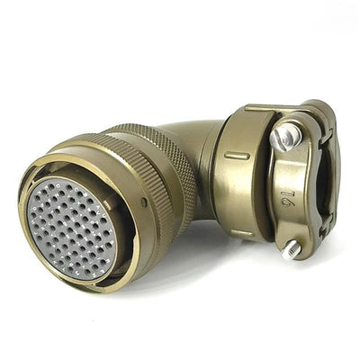 MSW08E22-55S-SR by Milspecwest, LLC - RIGHT ANGLE CABLE PLUG, WITH STR
