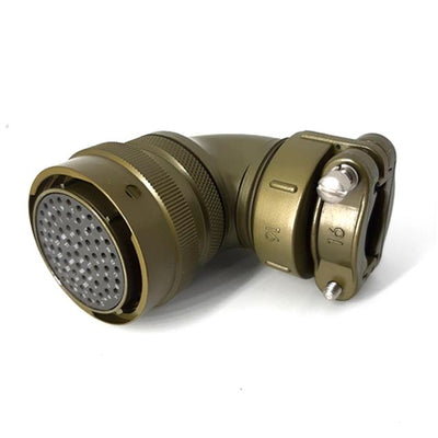 MSW08E24-61S-SR by Milspecwest, LLC - RIGHT ANGLE CABLE PLUG, WITH STR