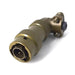 MSW08E8-2P-SR by Milspecwest, LLC - RIGHT ANGLE CABLE PLUG, WITH STR