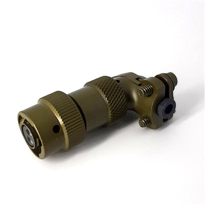 MSW08E8-2S-SR by Milspecwest, LLC - RIGHT ANGLE CABLE PLUG, WITH STR