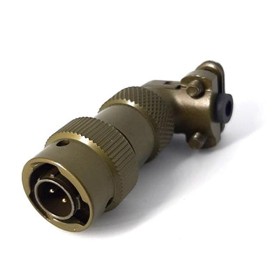 MSW08E8-3P-SR by Milspecwest, LLC - RIGHT ANGLE CABLE PLUG, WITH STR