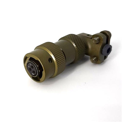 MSW08E8-3S-SR by Milspecwest, LLC - RIGHT ANGLE CABLE PLUG, WITH STR