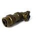 MSW08E8-98P-SR by Milspecwest, LLC - RIGHT ANGLE CABLE PLUG, WITH STR