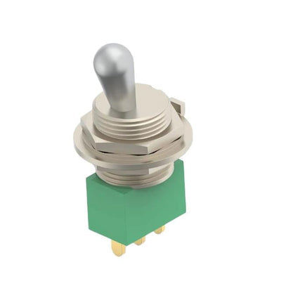 MTG106E by TE Connectivity ALCOSWITCH Switches - SW TOGGLE SPDT FLAT VERT SLD