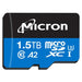 MTSD1T5ANC8MS-1WT by Micron Technology Inc. - MICRON INDUSTRIAL MICROSD CARD 1