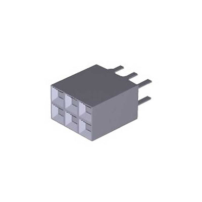 5-535542-3 by TE Connectivity AMP Connectors - CONNECTOR RECPT 6POS 0.1 GOLD PCB