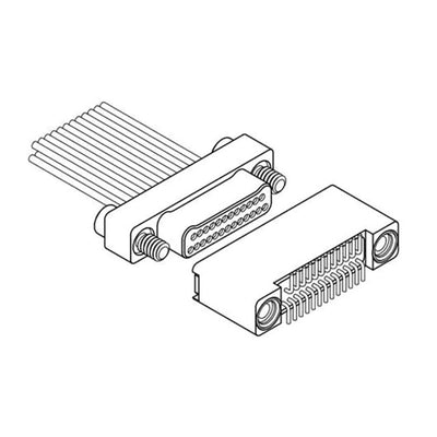 NK-2B2-015-225-TH00 by AirBorn, Inc. - NANO-D CONNECTORS (0.025"" / 0.64