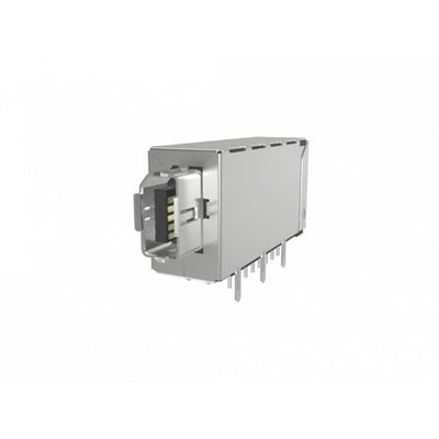 NDMB242100 by Amphenol ICC (Commercial Products) - IX MAG RECEPTACLE, TYPE B RA FLA