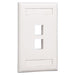 NK2FEIY by Panduit Corp - FACEPLATE SNGL GANG 2PORT IVORY