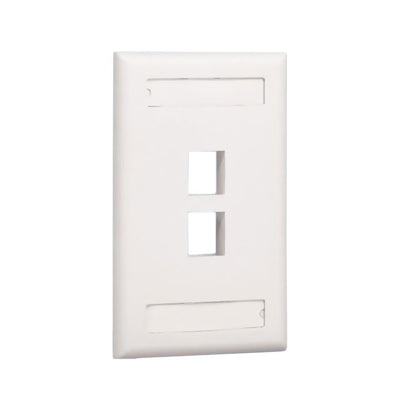 NK2FIGY by Panduit Corp - FACEPLATE SNGL GANG 2PORT BLK