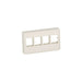 NK4MFIW by Panduit Corp - FACEPLATE 4PORT OFF WHITE