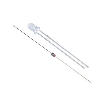 NTE30144-EW by NTE Electronics, Inc - LED-3MM PINK W/220OHM 1/8 RESIST
