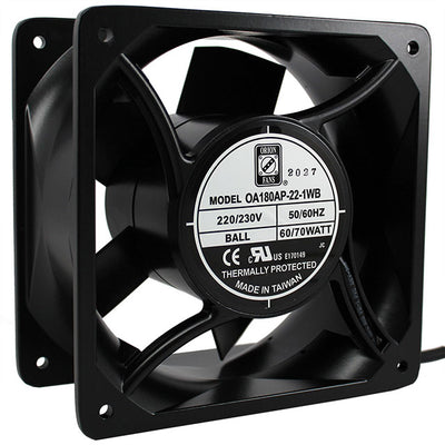 OA180AP-22-1WB by Orion Fans - FAN AXIAL 180X89MM 230VAC WIRE