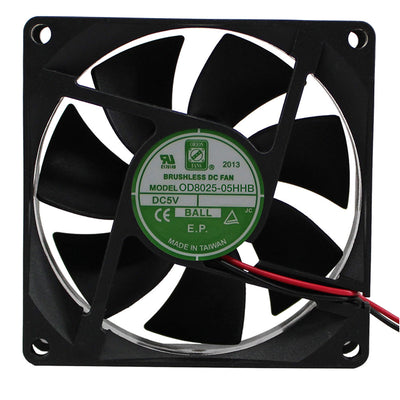OD8025-05HHB by Orion Fans - FAN AXIAL 80X25MM BALL 5VDC WIRE