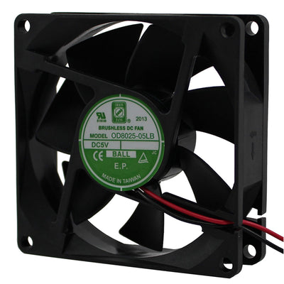 OD8025-05LB by Orion Fans - FAN AXIAL 80X25MM BALL 5VDC WIRE