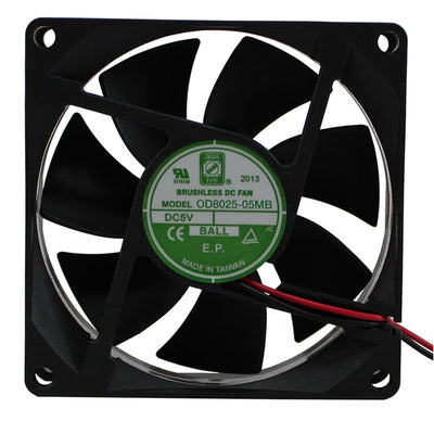 OD8025-05MB by Orion Fans - FAN AXIAL 80X25MM BALL 5VDC WIRE
