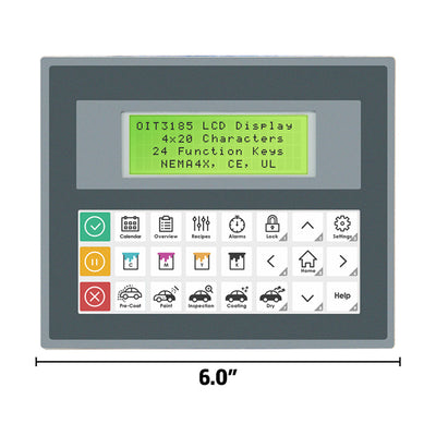 OIT3185-A00 by Maple Systems Inc - 4 X 20 BACKLIT LCD MONOCHROME DI