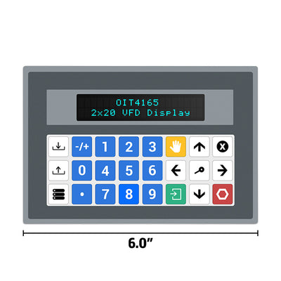 OIT4165-A00 by Maple Systems Inc - 2 X 20 VFD, 24 PROGRAMMABLE KEYS
