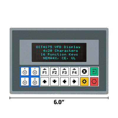 OIT4175-A00 by Maple Systems Inc - 4 X 20 VFD, 16 PROGRAMMABLE KEYS