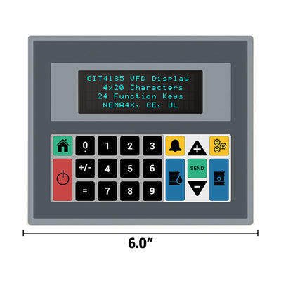 OIT4185-A00 by Maple Systems Inc - 4 X 20 VFD, 24 PROGRAMMABLE KEYS