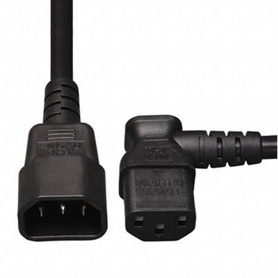P004-002-13RA by Tripp Lite - CORD 18AWG C14 TO C13 RA 2' BLK