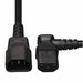 P004-002-13RA by Tripp Lite - CORD 18AWG C14 TO C13 RA 2' BLK